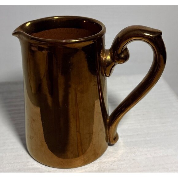 Vintage Gibsons Copper Lustre Creamer & Sugar Bowl Set - Picture 9 of 16